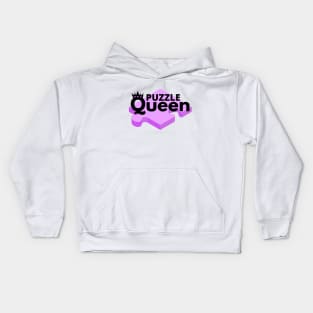 Purple Puzzle Queen Kids Hoodie